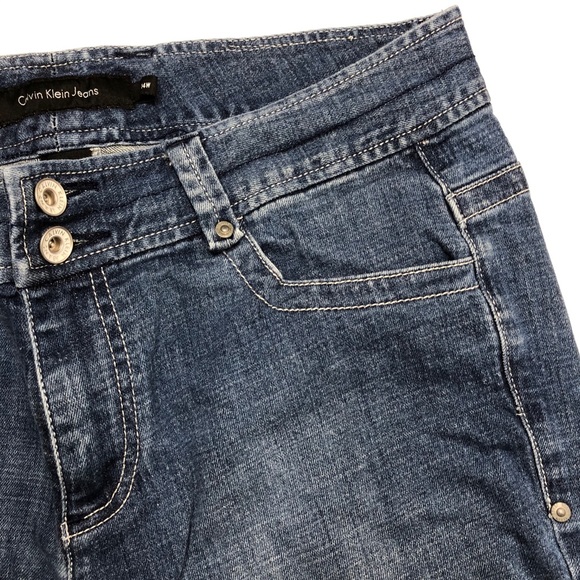 Calvin Klein Jeans High Rise Stretch Cropped Jeans - Picture 11 of 16